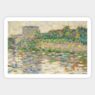 The Seine at Courbevoie by Georges-Pierre Seurat Magnet